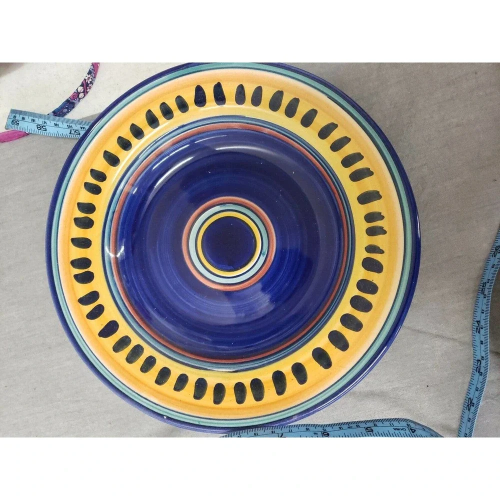 Pier 1 ITALIAN SWIRL Rimmed 9-1/2